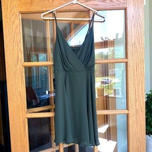 Express Olive Green Sundress